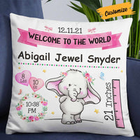 Personalized Elephant Baby Pillow NB1511 24O57 thumb 1