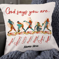 Personalized God Says You Are Softball Pillow NB102 87O53 thumb 1