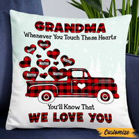 Personalized Grandma We Love You Grandkid Christmas Pillow NB102 23O47 thumb 1