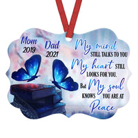 Personalized Memo Butterfly Mom Dad Benelux Ornament NB103 95O36 thumb 1