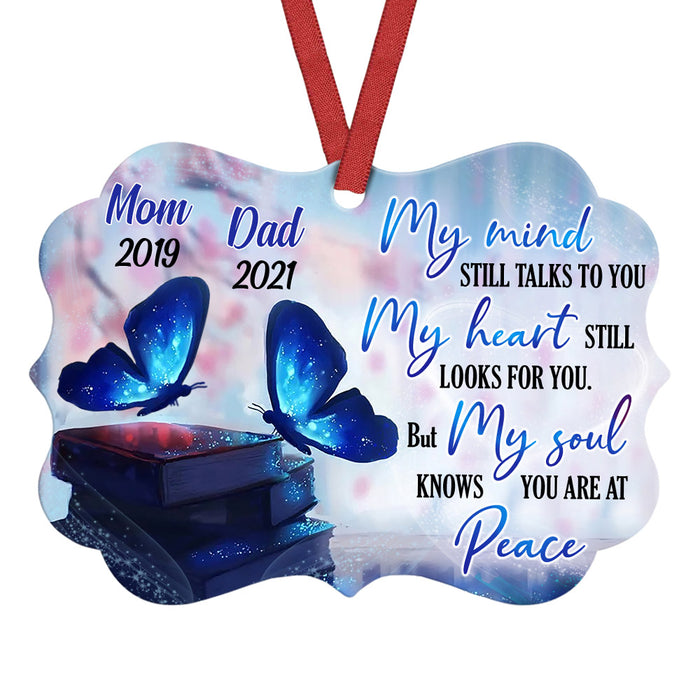 Personalized Memo Butterfly Mom Dad Benelux Ornament NB103 95O36 1