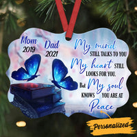 Personalized Memo Butterfly Mom Dad Benelux Ornament NB103 95O36 thumb 1