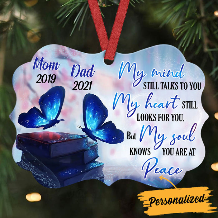 Personalized Memo Butterfly Mom Dad Benelux Ornament NB103 95O36 1