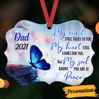Personalized Memo Butterfly Mom Dad Benelux Ornament NB103 95O36 thumb 1