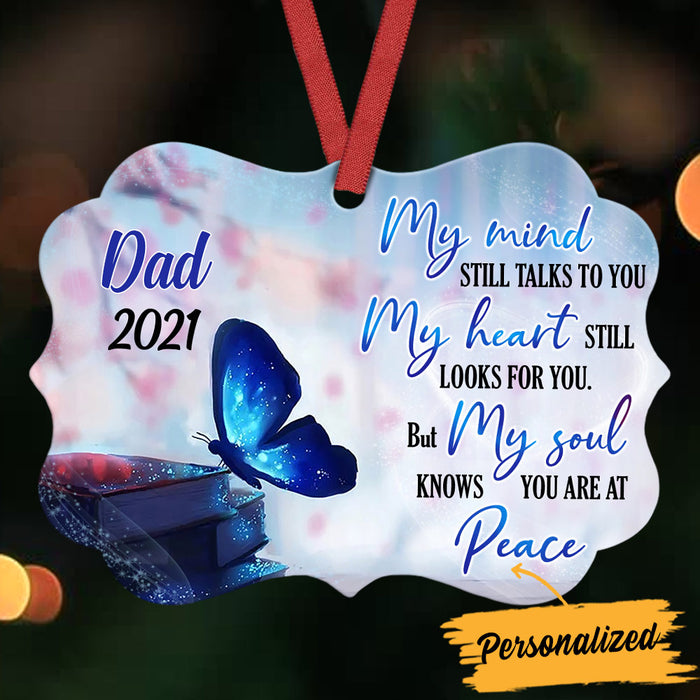 Personalized Memo Butterfly Mom Dad Benelux Ornament NB103 95O36 1