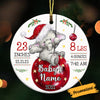 Personalized Baby First Christmas Elephant Circle Ornament NB163 24O36 1