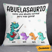 Personalized Mom Grandma Mamá  Abuela Abuelasaurio Spanish Pillow NB122 24O32 thumb 1