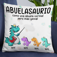 Personalized Mom Grandma Mamá  Abuela Abuelasaurio Spanish Pillow NB122 24O32 thumb 1