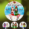 Personalized Christmas Sister Friends Circle Ornament NB113 87O53 1