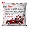 Personalized Red Truck Dear Nana Grandma Pillow NB103 85O36 1