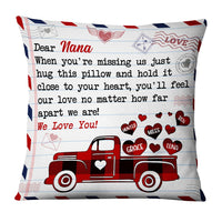 Personalized Red Truck Dear Nana Grandma Pillow NB103 85O36 thumb 1