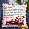 Personalized Red Truck Dear Nana Grandma Pillow NB103 85O36 1