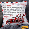 Personalized Red Truck Dear Nana Grandma Pillow NB103 85O36 1