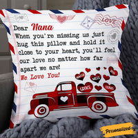 Personalized Red Truck Dear Nana Grandma Pillow NB103 85O36 thumb 1