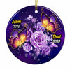 Personalized Memo Mom Dad Butterfly Circle Ornament NB104 95O34 thumb 1