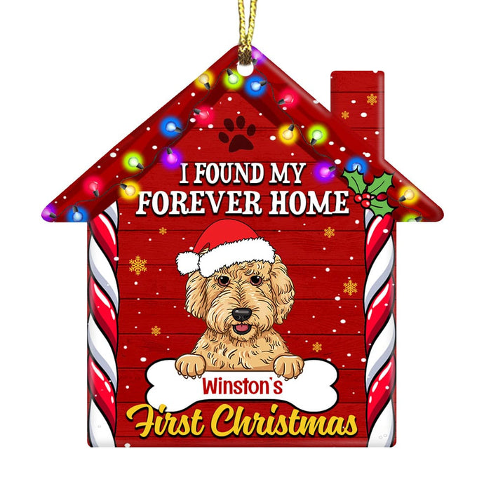 Personalized Dog First Christmas House Ornament NB112 87O53 1