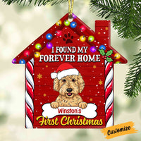 Personalized Dog First Christmas House Ornament NB112 87O53 thumb 1