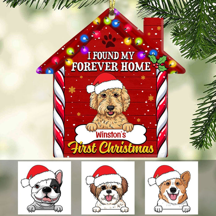 Personalized Dog First Christmas House Ornament NB112 87O53 1