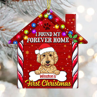 Personalized Dog First Christmas House Ornament NB112 87O53 thumb 1