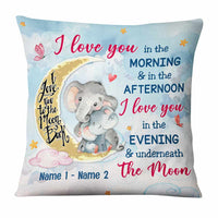 Personalized Elephant Mom Grandma Pillow NB112 95O57 thumb 1