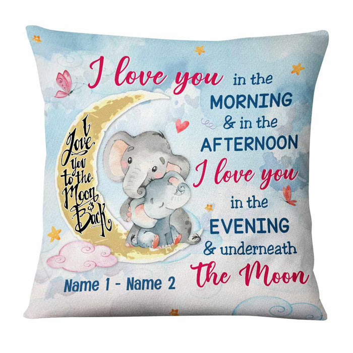 Personalized Elephant Mom Grandma Pillow NB112 95O57 1