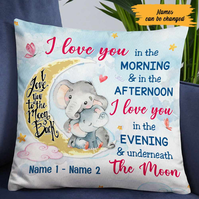 Personalized Elephant Mom Grandma Pillow NB112 95O57 1