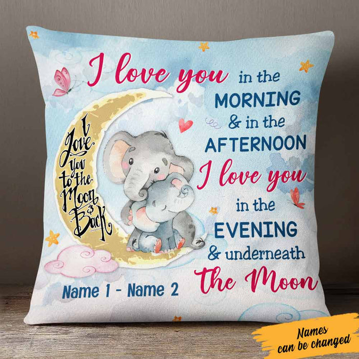 Personalized Elephant Mom Grandma Pillow NB112 95O57 1