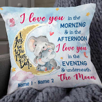 Personalized Elephant Mom Grandma Pillow NB112 95O57 thumb 1
