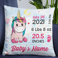 Personalized Baby Unicorn Birth Announcement NB172 24O57 thumb 1