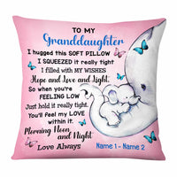 Personalized Granddaughter Elephant Pillow NB121 30O58 thumb 1