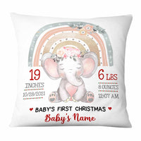 Personalized Elephant Baby Christmas Pillow NB26 30O58 thumb 1