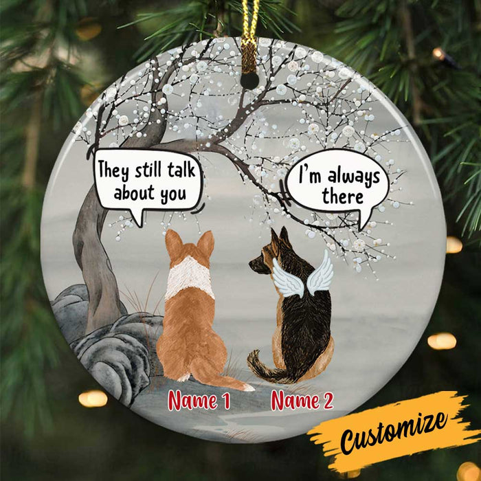 Personalized Memo Dog Conversation Circle Ornament NB114 81O34 1