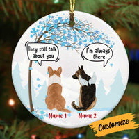 Personalized Memo Dog Conversation Circle Ornament NB114 81O34 thumb 1