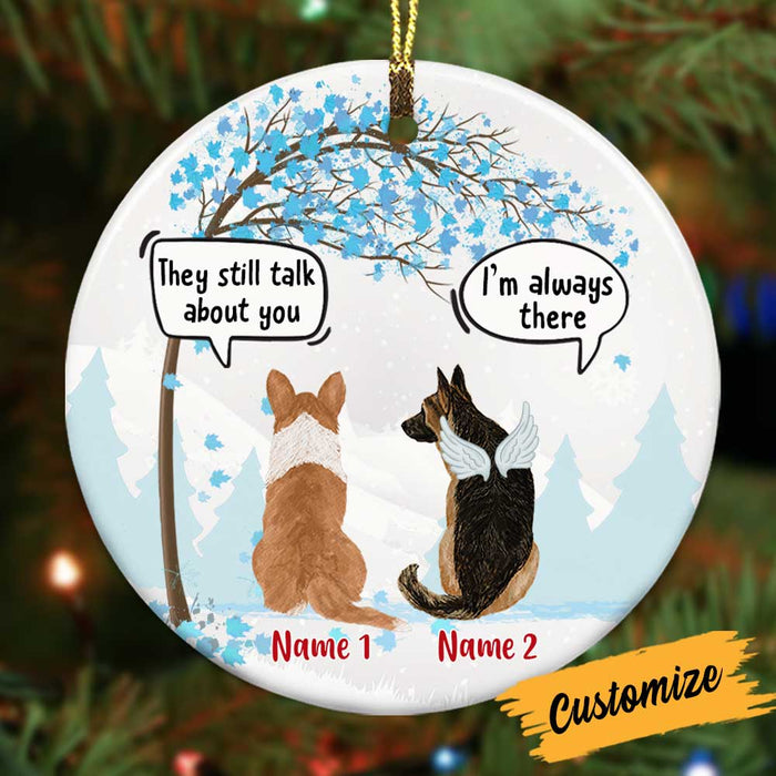 Personalized Memo Dog Conversation Circle Ornament NB114 81O34 1