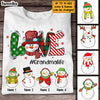 Personalized Grandma Christmas Snowman T Shirt NB112 26O47 1