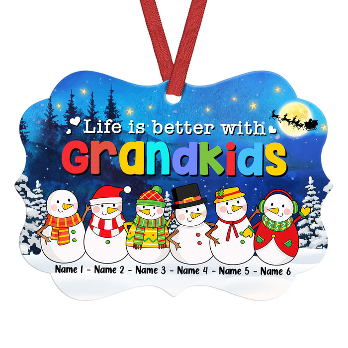 Personalized Christmas Grandma Snowman Benelux Ornament NB123 26O36 1