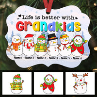 Personalized Christmas Grandma Snowman Benelux Ornament NB123 26O36 thumb 1