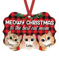 Personalized Cat Dad Mom Christmas Benelux Ornament NB112 85O36 thumb 1