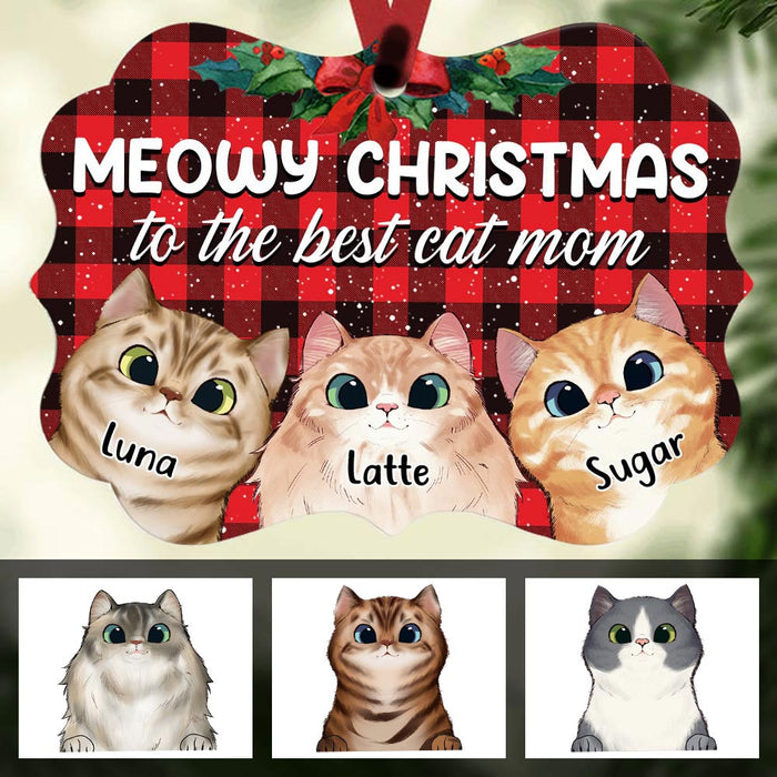 Personalized Cat Dad Mom Christmas Benelux Ornament NB112 85O36 1