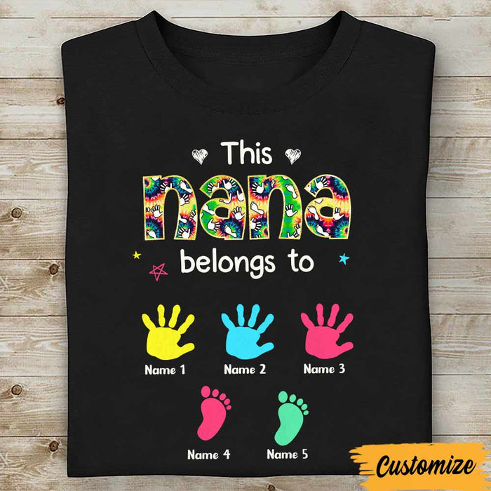 Personalized Grandma Nana Belongs T Shirt NB121 81O57 1