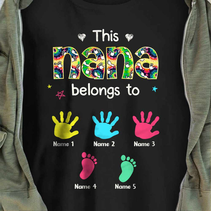 Personalized Grandma Nana Belongs T Shirt NB121 81O57 1