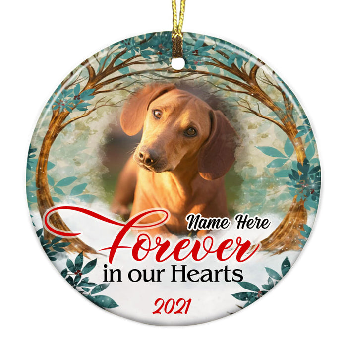 Personalized Memo Dog Cat Circle Ornament NB122 87O53 1