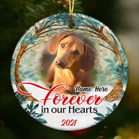 Personalized Memo Dog Cat Circle Ornament NB122 87O53 thumb 1