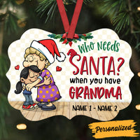 Personalized Grandma Santa Christmas Benelux Ornament NB121 95O36 thumb 1