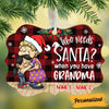 Personalized Grandma Santa Christmas Benelux Ornament NB121 95O36 1
