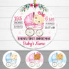 Personalized Baby First Christmas Circle Ornament NB122 95O47 1