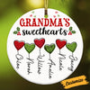 Personalized Grandma Mom Sweethearts Circle Ornament NB123 87O53 1