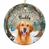 Personalized Dog Cat Photo Memo Circle Ornament NB123 85O57 thumb 1