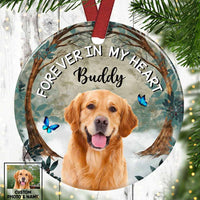 Personalized Dog Cat Photo Memo Circle Ornament NB123 85O57 thumb 1