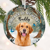 Personalized Dog Cat Photo Memo Circle Ornament NB123 85O57 thumb 1